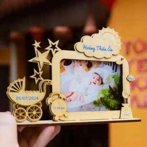Khung Ảnh Gỗ Cho Bé - In Theo Yêu Cầu, Lưu Giữ Khoảnh Khắc - W024