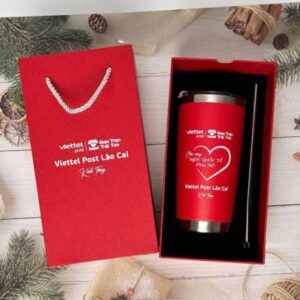 Set Cốc Giữ Nhiệt 600ml In Theo Yêu Cầu