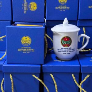 Set Cốc Sứ In Logo Theo Yêu Cầu Quà Tặng Đối Tác