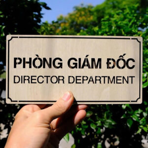 Bảng Gỗ Khắc Tên Công Ty - In Theo Yêu Cầu - W026