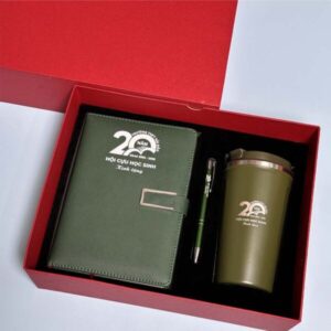 Set Sổ Cốc Bút In Logo Làm Quà Tặng Lễ Kỷ Niệm