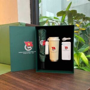 Set Ô Cốc Sạc Dự Phòng In Logo Theo Yêu Cầu
