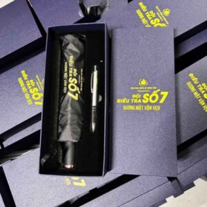 Set Ô Bút In Logo Doanh Nghiệp Quà Tặng Đối Tác