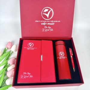 Set Sổ Bình Bút In Khắc Logo Làm Quà Tặng Đối Tác